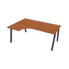 HOBIS kancelársky stôl tvarový, ergo pravý - UE A 1800 60 P, čerešňa - 1