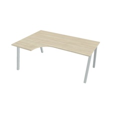 HOBIS kancelársky stôl tvarový, ergo pravý - UE A 1800 60 P, agát