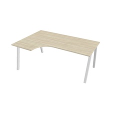 HOBIS kancelársky stôl tvarový, ergo pravý - UE A 1800 60 P, agát - 2