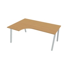 HOBIS kancelársky stôl tvarový, ergo pravý - UE A 1800 60 P, buk