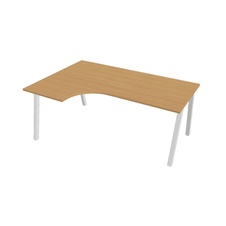 HOBIS kancelársky stôl tvarový, ergo pravý - UE A 1800 60 P, buk - 2