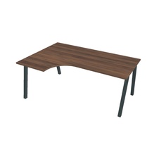 HOBIS kancelársky stôl tvarový, ergo pravý - UE A 1800 60 P, orech - 1