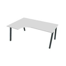 HOBIS kancelársky stôl tvarový, ergo pravý - UE A 1800 60 P, biela - 1