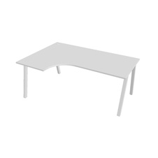 HOBIS kancelársky stôl tvarový, ergo pravý - UE A 1800 60 P, biela - 2