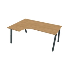 HOBIS kancelársky stôl tvarový, ergo pravý - UE A 1800 60 P, dub - 1
