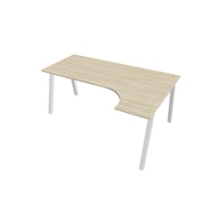 HOBIS kancelársky stôl tvarový, ergo ľavý - UE A 1800 L, agát - 2