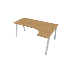 HOBIS kancelársky stôl tvarový, ergo ľavý - UE A 1800 L, dub