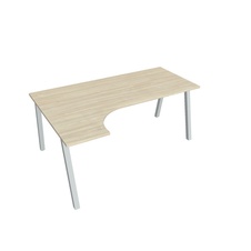 HOBIS kancelársky stôl tvarový, ergo pravý - UE A 1800 P, agát