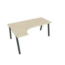 HOBIS kancelársky stôl tvarový, ergo pravý - UE A 1800 P, agát - 1
