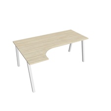 HOBIS kancelársky stôl tvarový, ergo pravý - UE A 1800 P, agát - 2