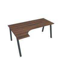 HOBIS kancelársky stôl tvarový, ergo pravý - UE A 1800 P, orech - 1