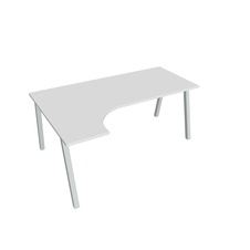 HOBIS kancelársky stôl tvarový, ergo pravý - UE A 1800 P, biela