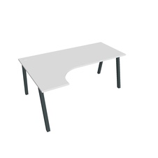 HOBIS kancelársky stôl tvarový, ergo pravý - UE A 1800 P, biela - 1