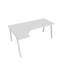 HOBIS kancelársky stôl tvarový, ergo pravý - UE A 1800 P, biela - 2