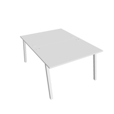 HOBIS kancelársky stôl zdvojený - USD A 1200, biela - 2
