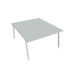 HOBIS kancelársky stôl zdvojený - USD A 1400, šedá - 2