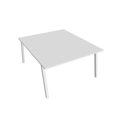 HOBIS kancelársky stôl zdvojený - USD A 1400, biela - 2