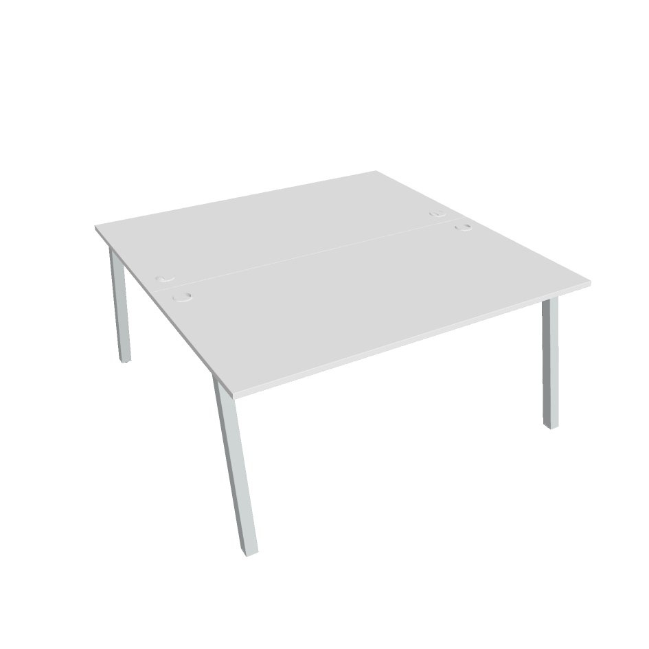 HOBIS kancelársky stôl zdvojený - USD A 1600, biela