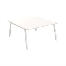 HOBIS kancelársky stôl zdvojený - USD A 1600, biela - 2