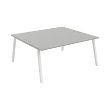 HOBIS kancelársky stôl zdvojený - USD A 1800, šedá - 2