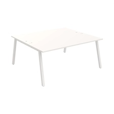 HOBIS kancelársky stôl zdvojený - USD A 1800, biela - 2