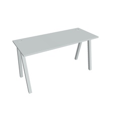 HOBIS kancelársky stôl rovný - UE A 1400, hĺbka 60 cm, šedá