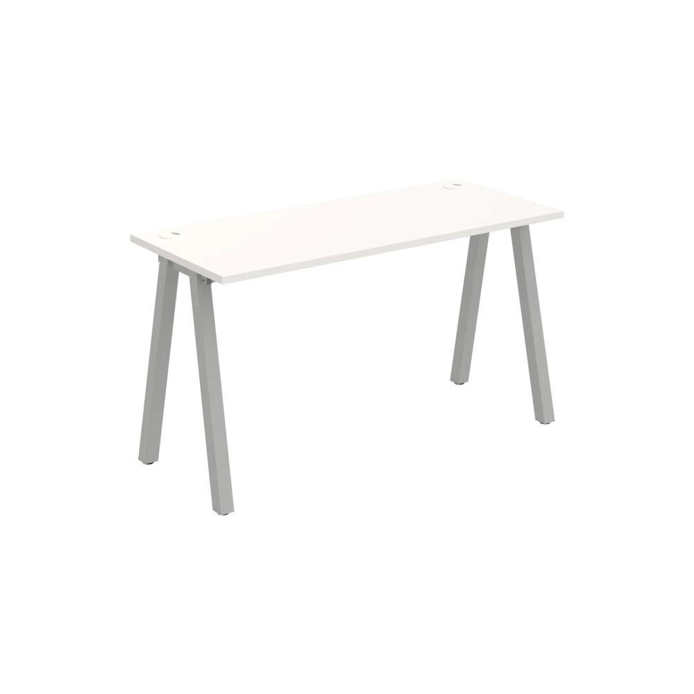 HOBIS kancelársky stôl rovný - UE A 1400, hĺbka 60 cm, biela