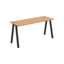 HOBIS kancelársky stôl rovný - UE A 1600, hĺbka 60 cm, buk - 1