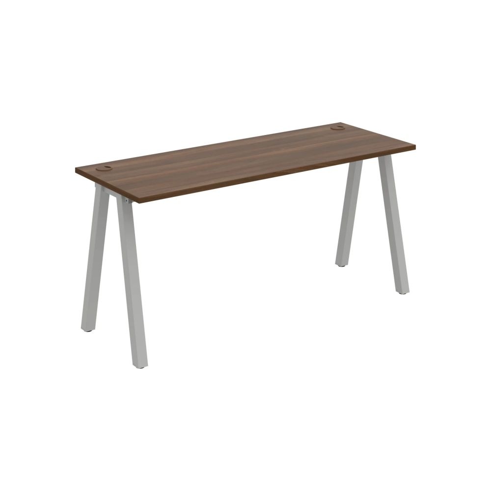 HOBIS kancelársky stôl rovný - UE A 1600, hĺbka 60 cm, orech