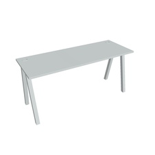 HOBIS kancelársky stôl rovný - UE A 1600, hĺbka 60 cm, šedá