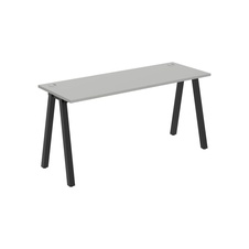 HOBIS kancelársky stôl rovný - UE A 1600, hĺbka 60 cm, šedá - 1