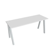 HOBIS kancelársky stôl rovný - UE A 1600, hĺbka 60 cm, biela