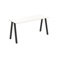 HOBIS kancelársky stôl rovný - UE A 1600, hĺbka 60 cm, biela - 1