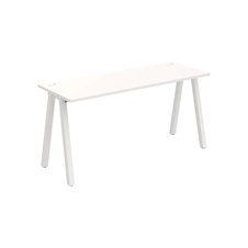 HOBIS kancelársky stôl rovný - UE A 1600, hĺbka 60 cm, biela - 2