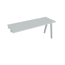 HOBIS prídavný stôl rovný - UE A 1600 R, hĺbka 60 cm, šedá