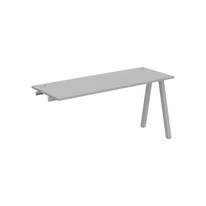 HOBIS prídavný stôl rovný - UE A 1600 R, hĺbka 60 cm, šedá