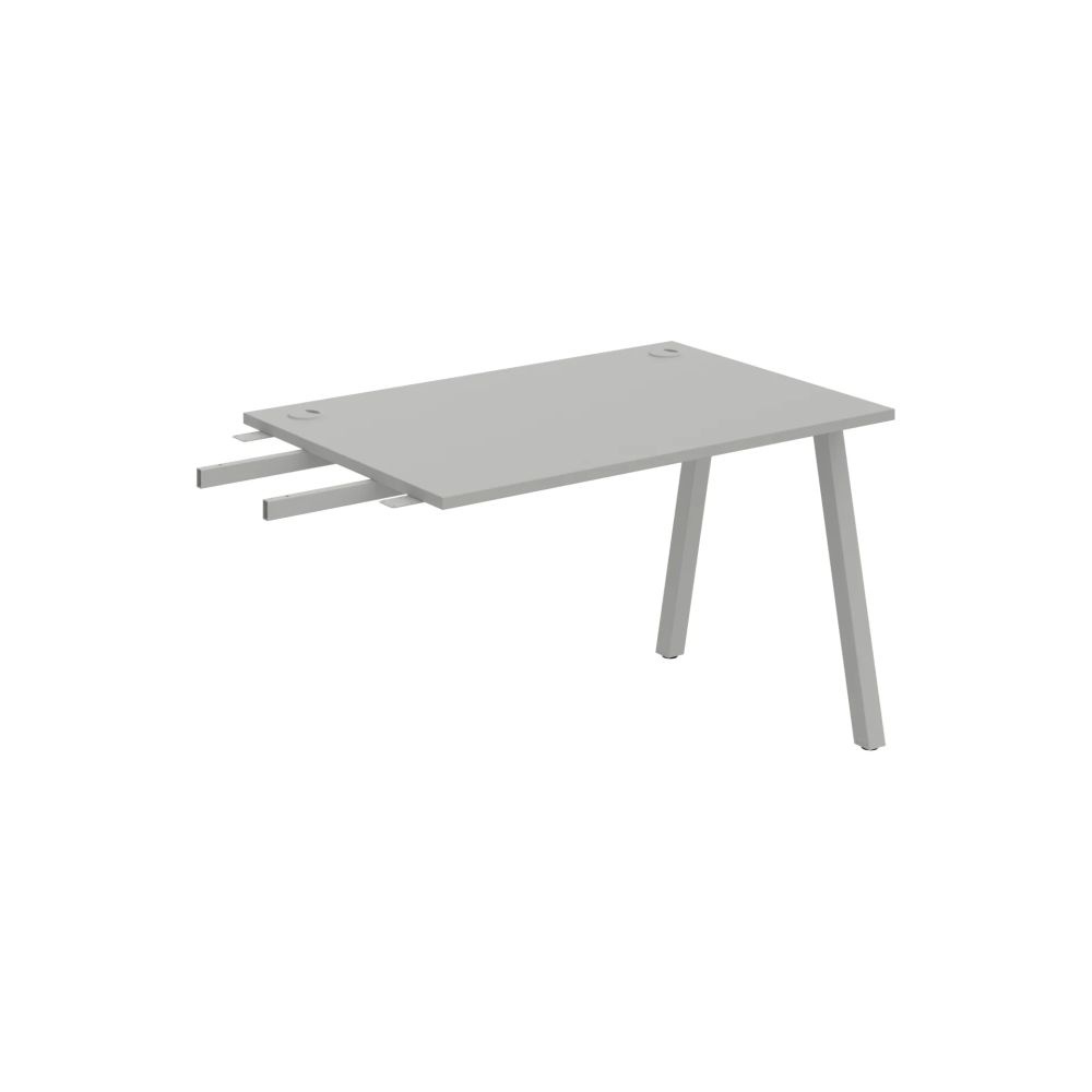 HOBIS prídavný stôl do uhla - US A 1200 RU, hĺbka 80 cm, šedá