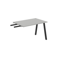 HOBIS prídavný stôl do uhla - US A 1200 RU, hĺbka 80 cm, šedá - 1