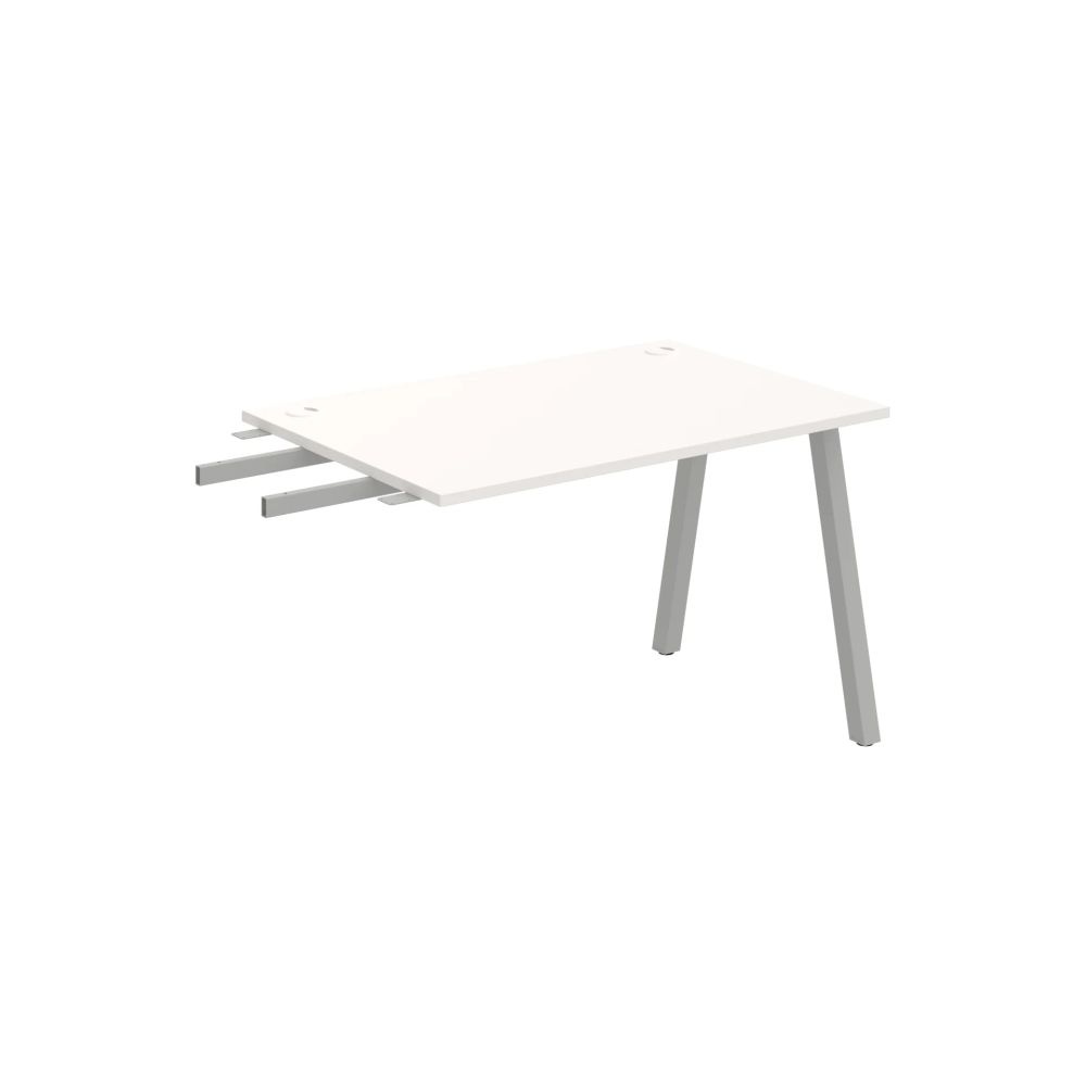 HOBIS prídavný stôl do uhla - US A 1200 RU, hĺbka 80 cm, biela