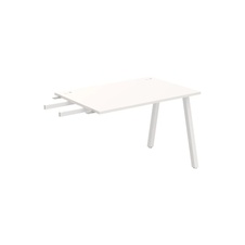 HOBIS prídavný stôl do uhla - US A 1200 RU, hĺbka 80 cm, biela - 2