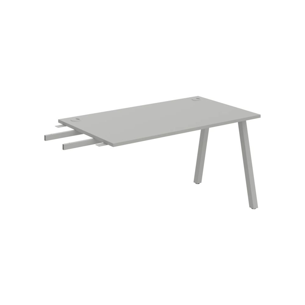 HOBIS prídavný stôl do uhla - US A 1400 RU, hĺbka 80 cm, šedá