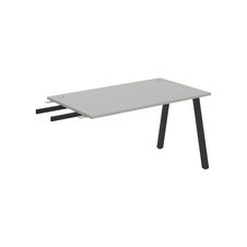 HOBIS prídavný stôl do uhla - US A 1400 RU, hĺbka 80 cm, šedá - 1