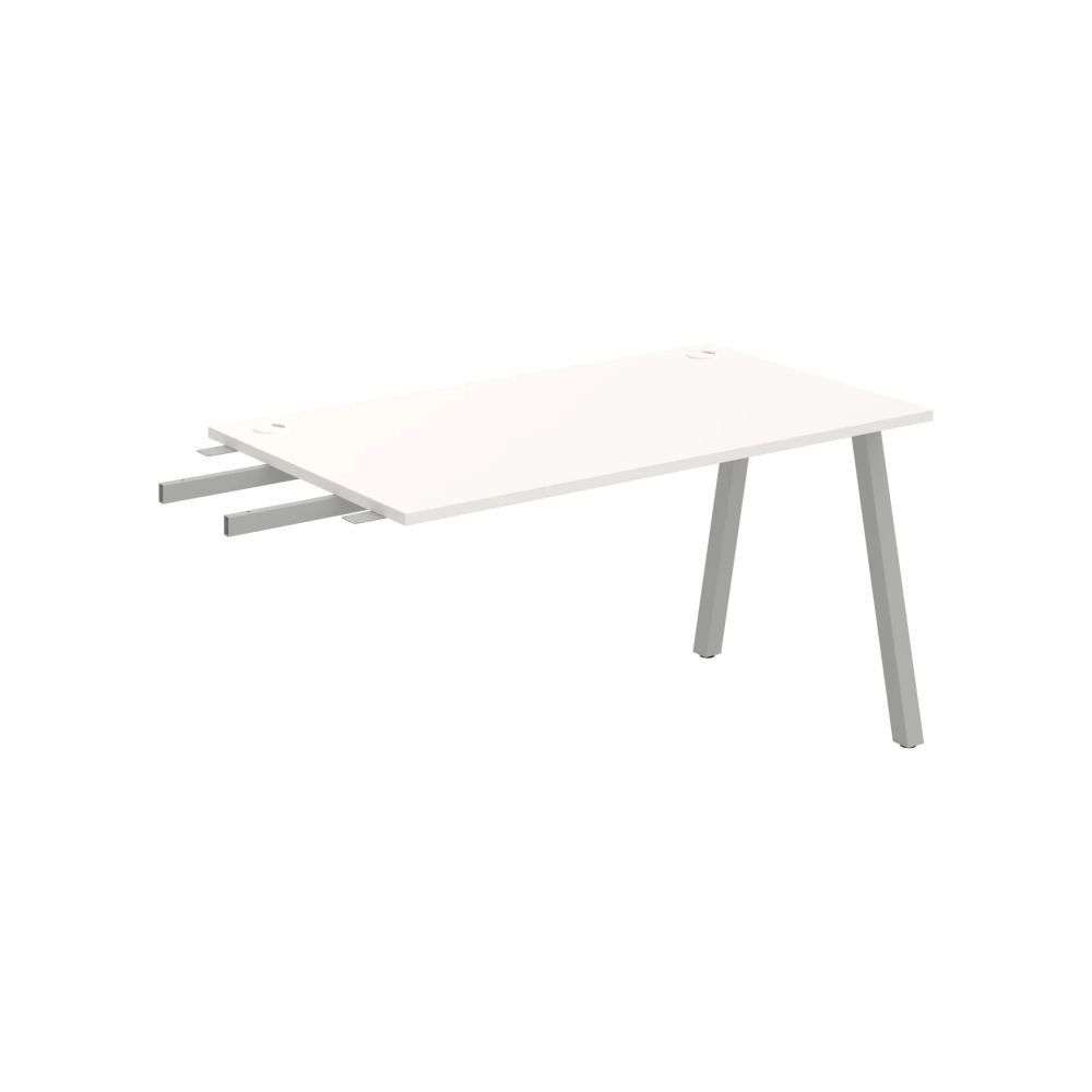 HOBIS prídavný stôl do uhla - US A 1400 RU, hĺbka 80 cm, biela