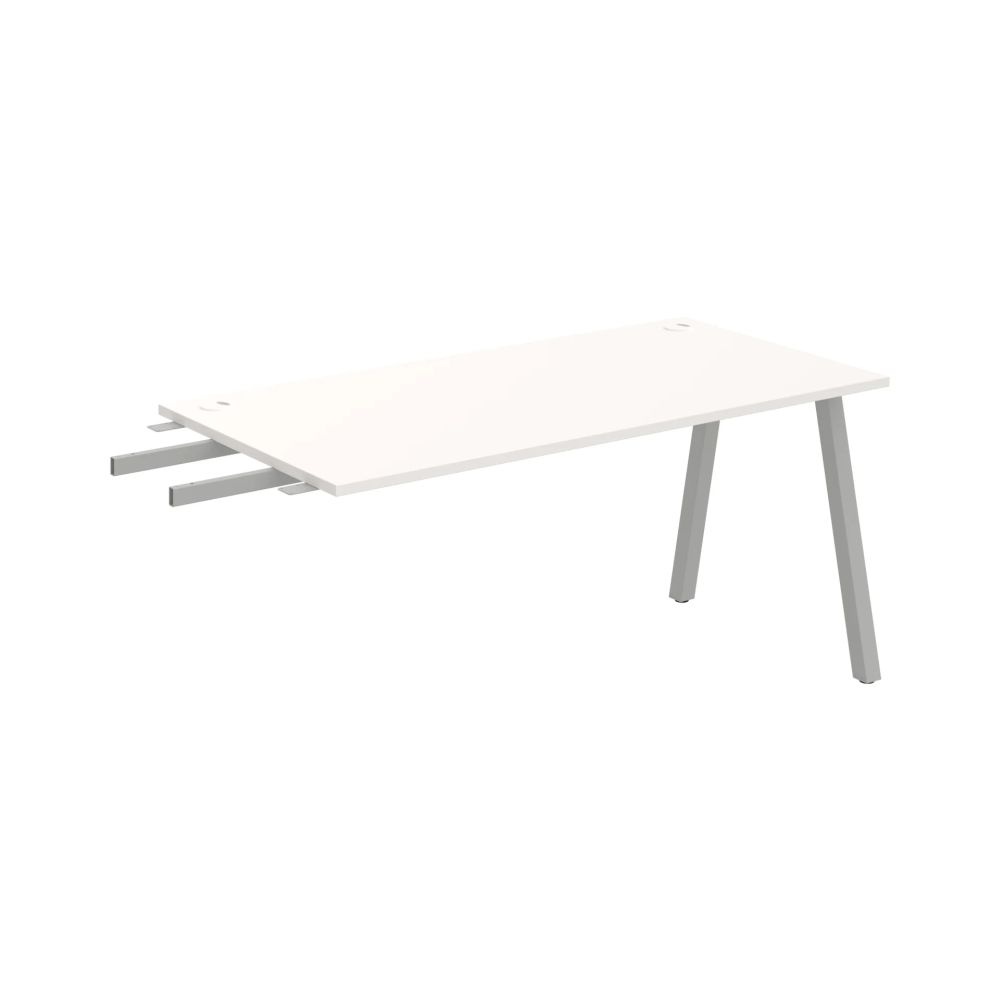 HOBIS prídavný stôl do uhla - US A 1600 RU, hĺbka 80 cm, biela