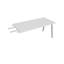 HOBIS prídavný stôl do uhla - US A 1600 RU, hĺbka 80 cm, biela