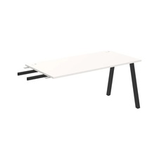 HOBIS prídavný stôl do uhla - US A 1600 RU, hĺbka 80 cm, biela - 1