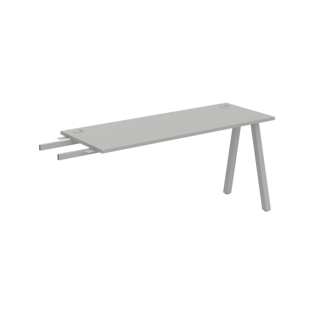 HOBIS prídavný stôl do uhla - UE A 1600 RU, hĺbka 60 cm, šedá