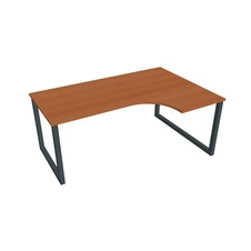 HOBIS kancelársky stôl tvarový, ergo ľavý - UE O 1800 60 L, čerešňa - 1