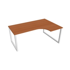 HOBIS kancelársky stôl tvarový, ergo ľavý - UE O 1800 60 L, čerešňa - 2