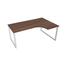 HOBIS kancelársky stôl tvarový, ergo ľavý - UE O 1800 60 L, orech - 2